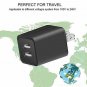 DABUSTAR Wall Charger Universal Rapid Dual Port USB Travel AC Adapter Portable C