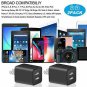 DABUSTAR Wall Charger Universal Rapid Dual Port USB Travel AC Adapter Portable C