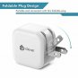 [Mini  Smart] iClever BoostCube 12W Dual USB Wall Charger with Foldable Plug fo