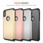 iPhone XS Case Shockproof Reinforced Corner Cushion TPU Bumper With Rig Gray NEW