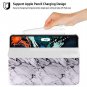 CLARKCAS Marble iPad Pro 11 Case [Support Apple 2nd Generation Pencil Charging,A