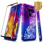 LG V40 ThinQ Case w/[Full Coverage Tempered Glass Screen Protector] NageBee Glit