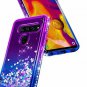 LG V40 ThinQ Case w/[Full Coverage Tempered Glass Screen Protector] NageBee Glit