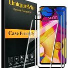 [3 Pack] UniqueMe for LG V40 ThinQ Screen Protector [3D Full Coverage] Tempered
