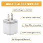 USINFLY USB Wall Charger, UL Certified 4Pack 2.1A/5V USB Plug Dual Port Charger