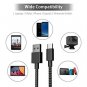 TNSO USB C Cable 3Pack(6 FT) Nylon Braided Type C Cable Charger USB Type C Cable