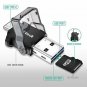 Nekteck USB Type C OTG Micro SD Card Reader with Additional Standard USB Port Co