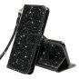 Samsung Galaxy S9 Case Wallet PU Leather Wrist Strap Card Slots Kickstand Black