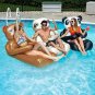SwimWays Huggables Sloth Oversized Float - Inflatable Lounge with Cupholder for