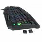 Gaming Mouse Keyboard Combo LED Backlit Silent With Wrist Rest Durable Black