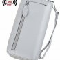 YALUXE Women's RFID Blocking Security Double Zipper Large Smartphone Wristlet L