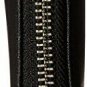 Calvin Klein Saffiano Leather Zip Continental Wallet,Black,One Size