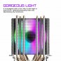 darkFlash L6 CPU Air Cooler 6 Heat Pipes TwinTower Heatsink with 90mm Rainbow L