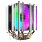 darkFlash L6 CPU Air Cooler 6 Heat Pipes TwinTower Heatsink with 90mm Rainbow L