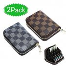 Women RFID Blocking Credit Crad Holder Wallets Mens Small Zipper Wallet for Coin