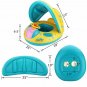 punada Baby Pool Float with Canopy Inflatable Swimming Floats for Kids