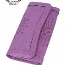 YALUXE Women's RFID Blocking Security Leather Large Capacity Trifold Clutch Wal
