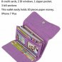 YALUXE Women's RFID Blocking Security Leather Large Capacity Trifold Clutch Wal