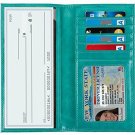 NapaWalli Genuine Leather Checkbook Cover For Men  Women Card Holder Wallet RFI