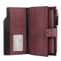 Women's RFID Blocking Large Capacity Luxury Wax Genuine Leather Clutch Wallet C