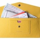 Women's Wallet Leather RFID Ultra Thin Envelope Purse Travel Clutch with ID Car