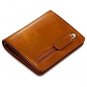 Kattee RFID Blocking Leather Bifold Small Wallet for Women (Brown)