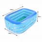Alapaste Inflatable Pool Kiddie Rectangular Swimming Pool Portable Baby Basin Ba