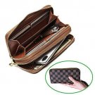 Wallets for Women Leather Wristlet Wallet Zipper Around Clutch RFID with Card Ho
