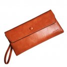 Rfid women's wallets ladies Leather Wristlet organizer with phone slot large ca