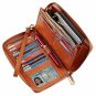 SimpacX Chelmon Womens RFID Blocking Wallet Genuine Leather Zip Around Clutch La