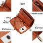 SimpacX Chelmon Womens RFID Blocking Wallet Genuine Leather Zip Around Clutch La