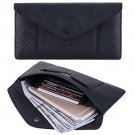 Women's Wallet Leather RFID BLOCKING Ultra Thin Envelope Purse Travel Clutch wi