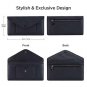 Women's Wallet Leather RFID BLOCKING Ultra Thin Envelope Purse Travel Clutch wi