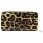 Me Plus Women Leopard Print Wallet Zipper Closure Card Slots Zippered Coin Pouch