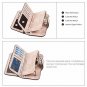 RFID Blocking Mattee Leather Wallet for Women Clutch Purse Bifold Long Designer