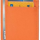 Linscra Small Genuine Leather RFID Blocking Minimalist Wallet Credit ID Card Hol