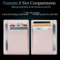 Linscra Small Genuine Leather RFID Blocking Minimalist Wallet Credit ID Card Hol
