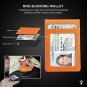 Mutural Leather Credit Card Case RFID Blocking Slim Bifold Front Pocket Wallet W