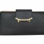 HeySun Adorable Cat Ears Coin Purse for Ladies Long Wallet Money Clip Designer C