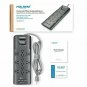 HOLSEM 12 Outlets Surge Protector Power Strip with 3 Smart USB Charging Ports (5
