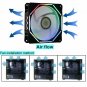 LEDdess Rainbow Wire RGB LED Fans, Quiet Edition High Airflow Adjustable Colors
