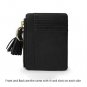 AnnabelZ Card Case Holder Slim Front Pocket Wallet Leather Coin Change Purse Key