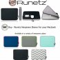 Runetz MacBook Pro 15 inch Sleeve Neoprene Case 2018 2017 2016 2015 Cover with A