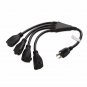 Cable Matters 2Pack 4 Outlet Power Splitter Cord (Power Cord Splitter/Power Cor