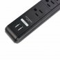 Cable Matters (2Pack) 6 Outlet Surge Protector Power Strip with USB Charging Po