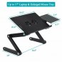 SUPERJARE Laptop Stand Desk Table, Adjustable Ergonomic Aluminum TV Bed Lap Tray