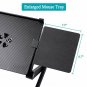 SUPERJARE Laptop Stand Desk Table, Adjustable Ergonomic Aluminum TV Bed Lap Tray