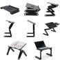SUPERJARE Laptop Stand Desk Table, Adjustable Ergonomic Aluminum TV Bed Lap Tray