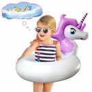 Ncknciz Unicorn Pool Floats, Swimming Ring for Kids, Inflatable Swim Tube, Pool