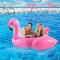 Huge Inflatable Pink Flamingo Pool Float - Large 6+ Foot Floatie for Kids and Ad